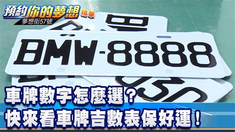 汽車車牌吉數|車牌數字怎麼選，快來看車牌數字吉凶對照表